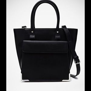 Black tote bag.
