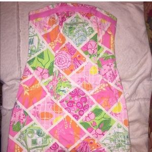 Lilly Pulitzer strapless dress