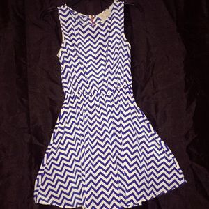 Coveted Clothing Blue Chiffon Dress