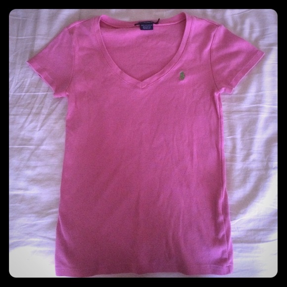 Pretty pink V-neck