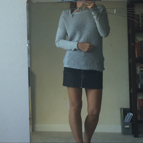 Black Madewell Moto Miniskirt