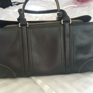 Genuine leather- black Ann Taylor dress