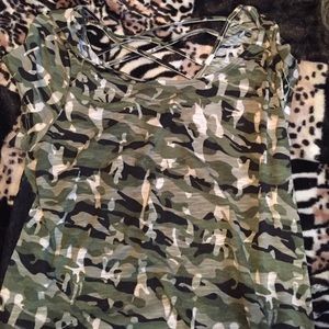 Camo short sleeve shirt