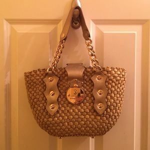 Michael Kors Basket Woven Handbag