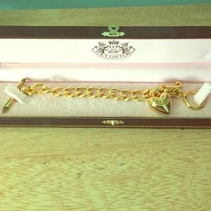 Authentic gold juicy couture bracelet