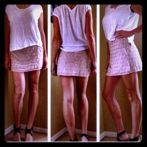 Champagne pink beaded skirt!  NWT!  Medium