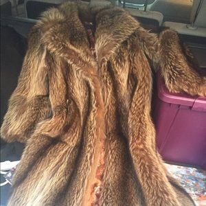 Vintage Mid calf length Fox fur Coat