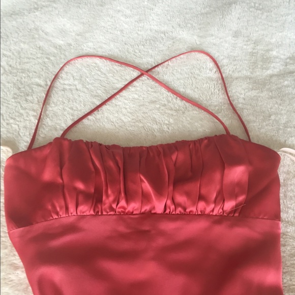 Rose & Lula coral silk dress - Picture 2 of 4