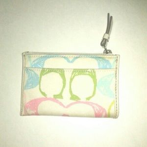 Coach Pastel Scribbles Key Holder