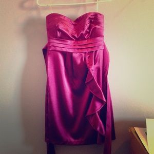 Purple Formal Strapless Dress