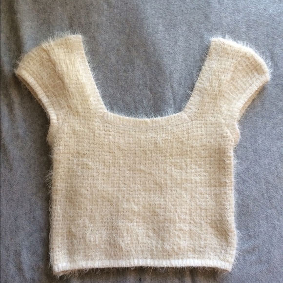 Urban Outfitters Fuzzy Crop Top