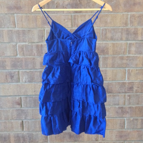 Blue Ruffle Dress - Picture 2 of 2