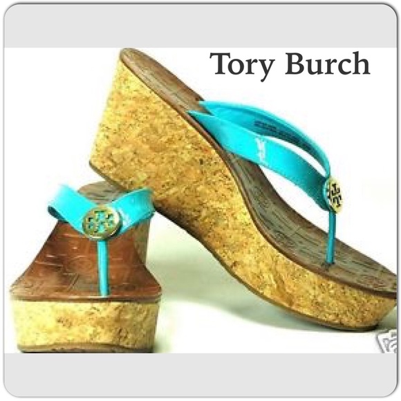 NEW Tory Burch Thora Leather Wedge New/w/Box