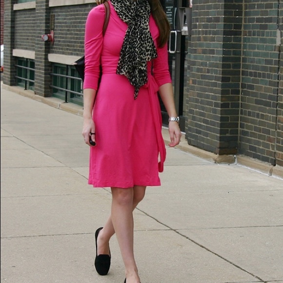 【sold】Banana Republic Gemma Wrap Dress - pink