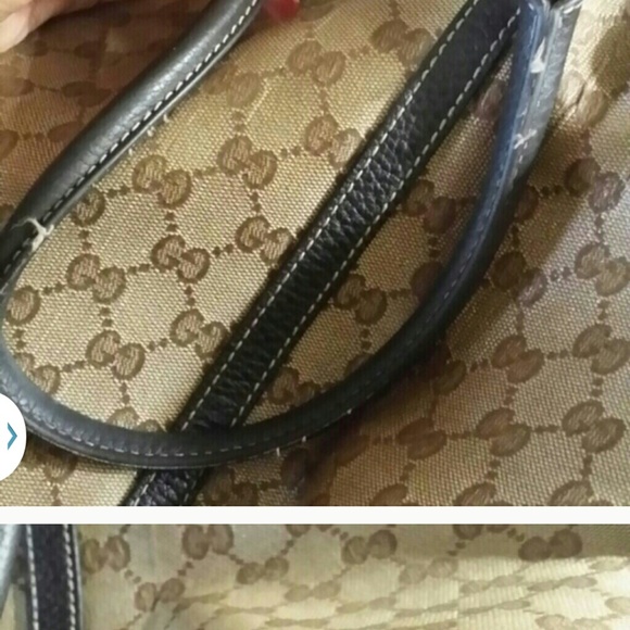SOLD!!  Authentic Gucci Monogram crystal Tote - Picture 3 of 4