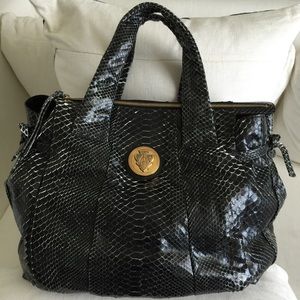 Authentic beautiful Gucci Python leather large bag