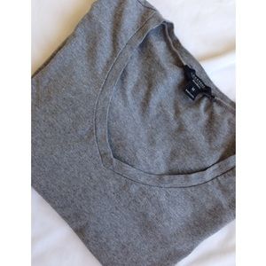 MaxMara Fitted Grey V neck