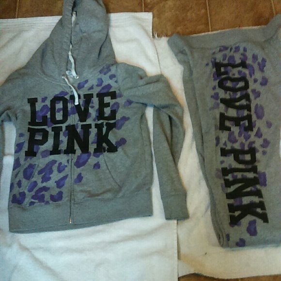 Pink sweat outfit