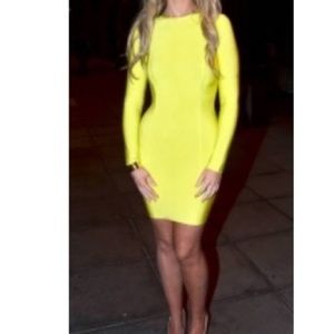 sexy green mini bandage dress