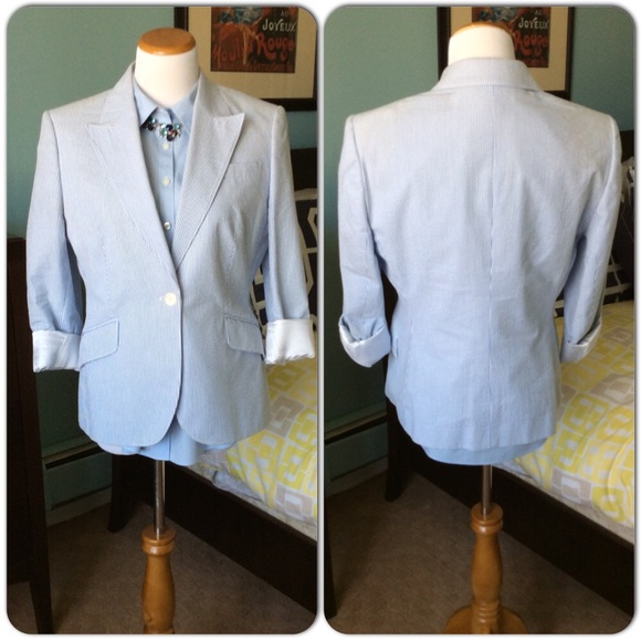 Seersucker Brooks Brothers Blazer - Picture 2 of 4