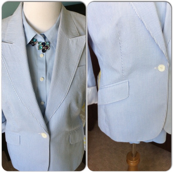 Seersucker Brooks Brothers Blazer - Picture 4 of 4