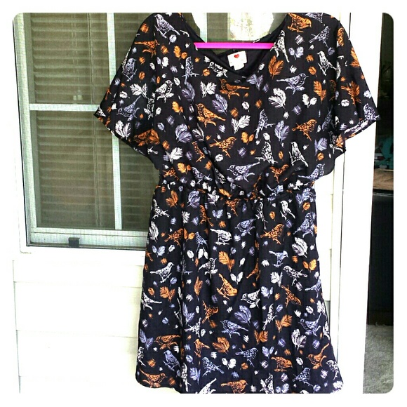 Bird patterned dress