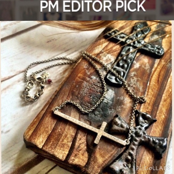 Lucky Brand Jewelry - • Lucky Brand • Hammered Silver Cross Necklace