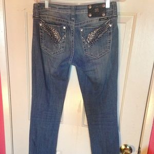 Miss me straight leg medium wash jeans