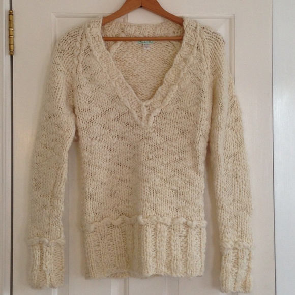 Kimchi Blue Chunky Knit Off White Sweater
