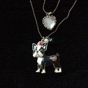 Boston Terrier Betsey Johnson necklace