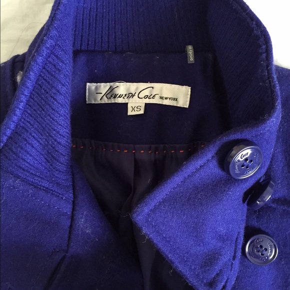 Wool Cobalt Blue Peacoat - Picture 3 of 4