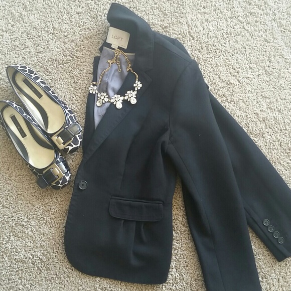 Ann Taylor Loft Black Blazer