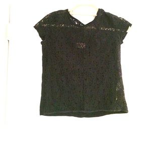 Navy Blue Laced T-Shirt