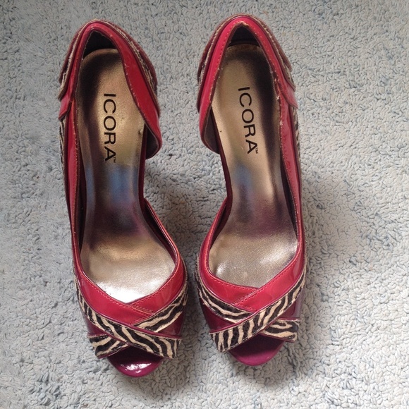 Pink and Zebra Heels!