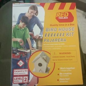 Red tool house birdhouse kit