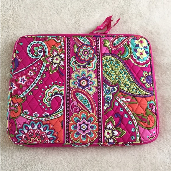 Vera Bradley 15" Laptop Sleeve - Pink Swirls