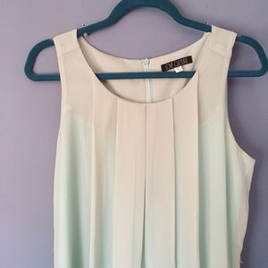 Flowing Mid-Length (Mid-Thigh) Aqua Dress