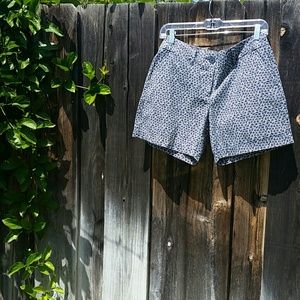 Navy floral pattern shorts