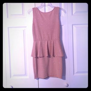 Lovely Day Semi-Formal low back peplum dress