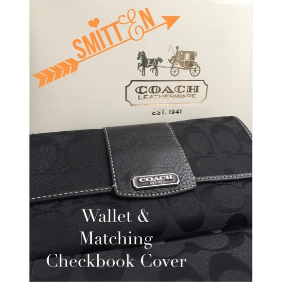 Coach Clutches & Wallets - 🎉FLASH SALE🎉  Coach Op Art Wallet & Checkbook