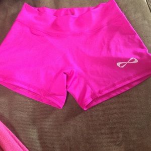 Pink Nfinity compression shorts