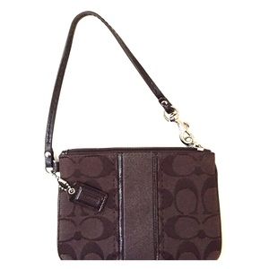 Brown Coach Wristlet! Never used !