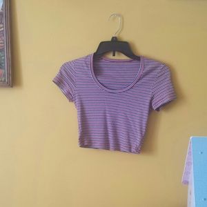 NWOT American apparel rib cage crop top