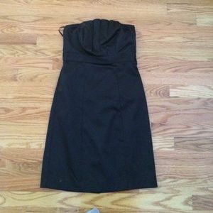 Black satin dress from The Limited