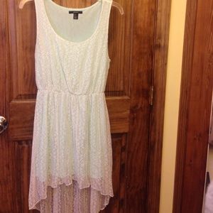 Forever 21 lace overlay Hi-Low dress