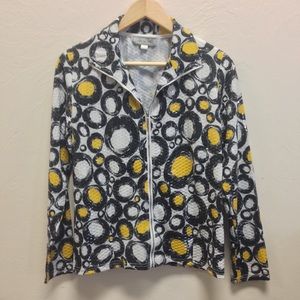 Black Yellow and White Dotted Shirt Shiny!!
