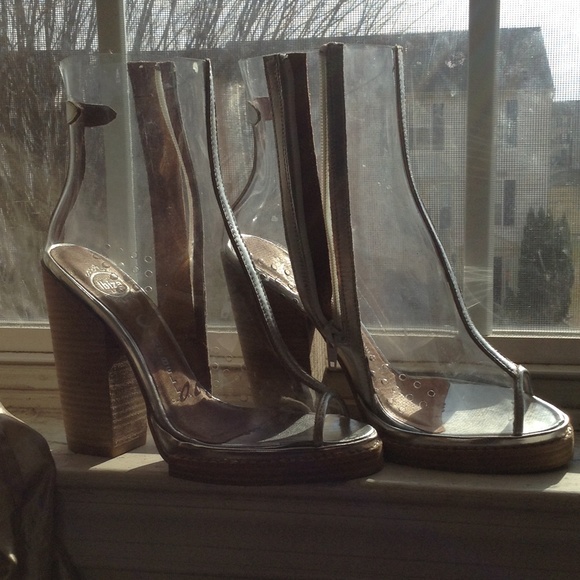 Jeffery Campbell Clear peep toe SOLD ON VINTED