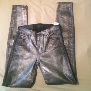 Koral silver coated jeans distressed 24