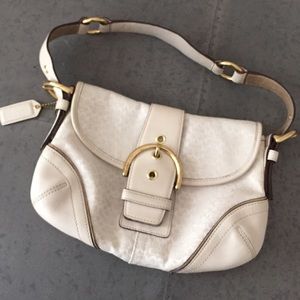 Coach white small purse