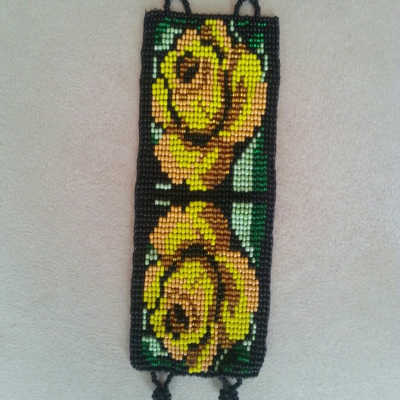 Mexican flower bracelet